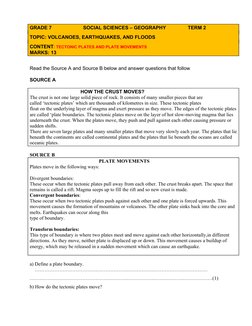 Grade 7 Geography: Volcanoes & Earthquakes | PDF | Volcano | Lava