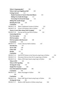 What is Steganography?              108
What is the Least Significant Bit?              109
Getting Started              110