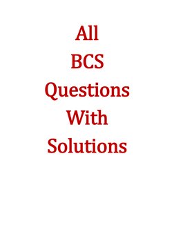 All 
BCS 
Questions 
With 
Solutions 
 
