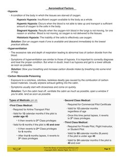 Copyright 2023, Atlanta Flight, Inc. V.1.1.1
Aeromedical Factors
Hypoxia
Hyperventilation
Carbon Monoxide Poisoning
A conditi
