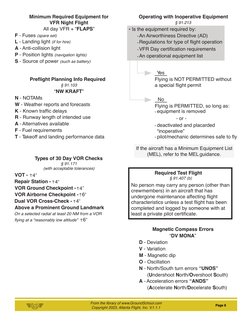 Copyright 2023, Atlanta Flight, Inc. V.1.1.1
Page 8
From the library of www.GroundSchool.com
VOR Ground Checkpoint -
VOR Airb