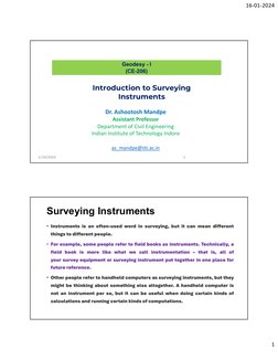 16-01-2024
1
Dr. Ashootosh Mandpe
Assistant Professor
Department of Civil Engineering
Indian Institute of Technology Indore
a