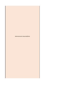 Administración Industrial(DUAL
