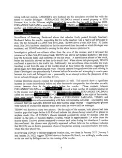 Along with her motive, GARDNER's new husband and his associates provided her with the 
means to murder Bridegan. 
FERNANDEZ S