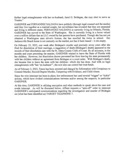 further legal entanglements with her ex-husband, Jared G. Bridegan, she may elect to serve as 
Trustee." 
GARDNER and FERNAND