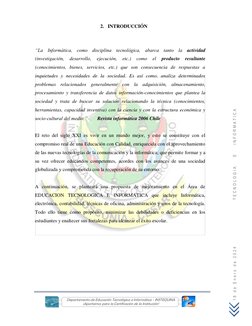 Departamento de Educación Tecnológica e Informática - INSTEQUINA 
¡Aportamos para la Certificación de la Institución!