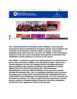 PWD Disability Categories in the Philippines | PDF | Social Programs ...