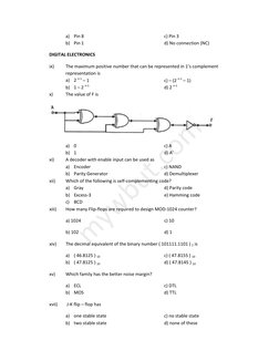 Analog & Digital Electronics Exam Paper | PDF | Amplifier | Electronic ...