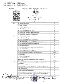 (ü
MINISTERIO DE
EDUCACION
Y CIENCIAS
PARAGUAY
x.33657'.109.NF
PARAGUAI
TEKOMBO,E
HATEMBIKUAA
MOTENONDEHA
IVIEC
TÍISION Y VIS