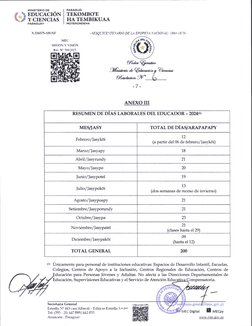 (*
IVIINI§TERIO DE
EDUCACION
Y CIENCIAS
PARAGUAY
x.336575-109.NF
PARAGUAI
TEKOMBO'E
HATEMBIKUAA
MOTENONDEHA
íS¡SgL?CE-\7fl:4