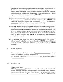 PAKYAW Labor Contract Agreement | PDF | Employment | Justice