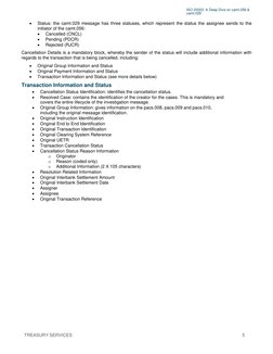 Camt029 Code Rjnr Overview of camt.056 & camt.029 Messages | PDF | Banks | Securities ...