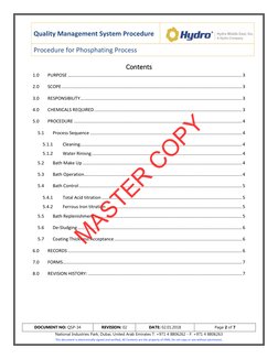 34 Phosphating Process Procedure | PDF | Chemical Compounds | Chemistry