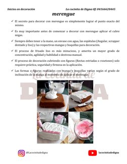 Inicios en decoración                                                La cocinita de Digna tlf: 04166620445