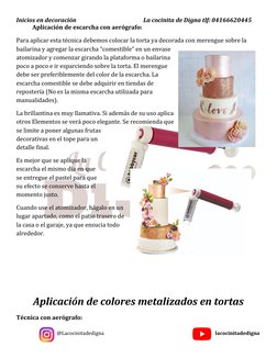 Inicios en decoración                                                La cocinita de Digna tlf: 04166620445