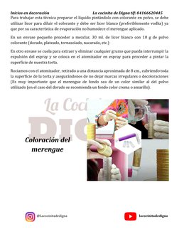 Inicios en decoración                                                La cocinita de Digna tlf: 04166620445