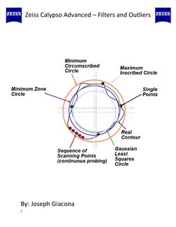 1 
 
Zeiss Calypso Advanced – Filters and Outliers 
 
 
 
 
 
By: Joseph Giacona 
