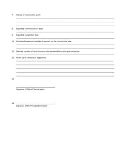 Construction Work Permit Application | PDF