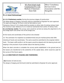Deck Slab Construction Methodology | PDF | Concrete | Building Engineering