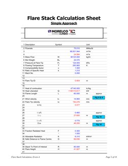 API 521 Flare Stack Calculation Guide | PDF | Nature | Physical Quantities