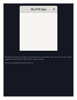 Normally we expect to be able to interact with the user interface. Also, the name of the chapter
suggests that the phrase "He