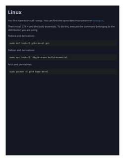 Linux
You first have to install rustup. You can find the up-to-date instructions on rustup.rs (https://rustup.rs/).
Then inst