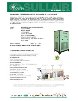 Sullar Rd 2000 Oferta Compresores Sullair LS 20-150 | PDF | Refrigeración | Uso ...