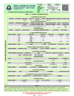 CUSTOMS HOUSE 60,RAJAJISALAI,CHENNAI-600001
Port Code
SB No
SB Date
INMAA1
5232298
08-NOV-23
AALCP4598G
IEC/Br
GSTIN/TYPE
CB