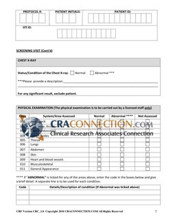 5.sample Case Report CRF Template Form | PDF | Clinical Medicine ...
