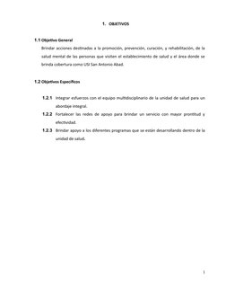 Plan de Salud Mental 2024 | PDF | Salud mental | Violencia
