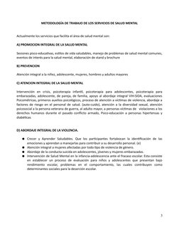 Plan de Salud Mental 2024 | PDF | Salud mental | Violencia