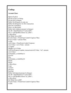 ATM Machine Code and Transaction Logic | PDF | Computers
