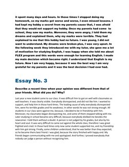 Flex Program Essay Topics FLEX Program Essay Insights | PDF | Sports & Recreation | Language Arts ...