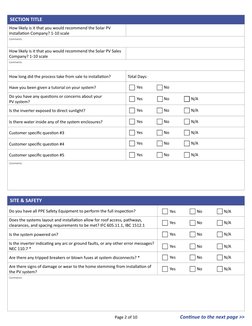 IBTS Solar PV System Inspection Checklist | PDF | Electrical Wiring ...