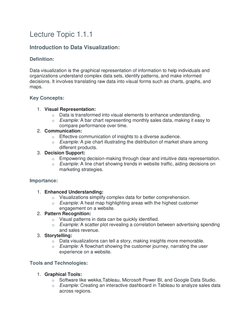 Introduction to Data Visualization Techniques | PDF | Data Analysis | Data