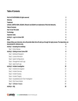 Cortex XDR Handson Workshop Lab Guide | PDF | Icon (Computing) | Malware
