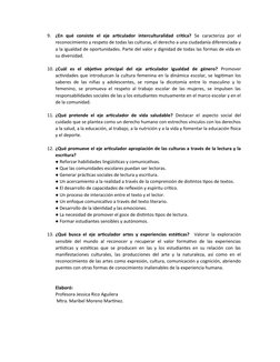 9.
¿En  qué  consiste  el  eje  articulador  interculturalidad  crítica? Se  caracteriza  por  el
reconocimiento y respeto de