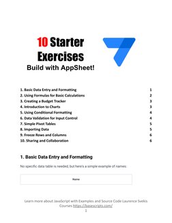 Google Sheets Starter Exercises | PDF | Spreadsheet | Computer Programming