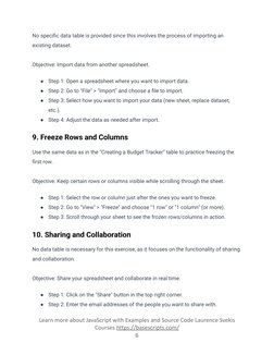 Google Sheets Starter Exercises | PDF | Spreadsheet | Computer Programming