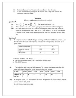 (iii) 
Estimate the number of students who scored more than 65 marks. 
(iv) 
If 70% students were given grade A, find the mar