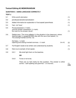 Grade 12 Textual Editing Guide | PDF | Bracket | Question