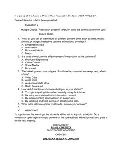 Empowerment Technologies Lesson Plan | PDF | Educational Technology ...
