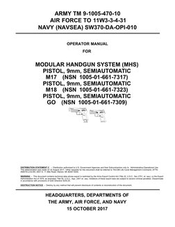 MHS Operator Manual for M17/M18 Pistol | PDF | Corrosion