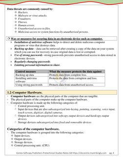 Vyntex Softcopy Publishers Pretechnical Studies Notes G8 https://cbccentre.mystrikingly.com     pg. 4 
 
Data