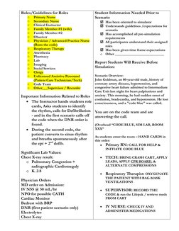 Code Blue Simulation Pdf Code Blue Simulation for Nursing Students | PDF | Cardiopulmonary ...