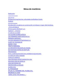 Mesa de matières
Dedicación
La página de derechos de autor
Pagina del titulo
Prólogo de Greg Zeschuk, cofundador de BioWare S