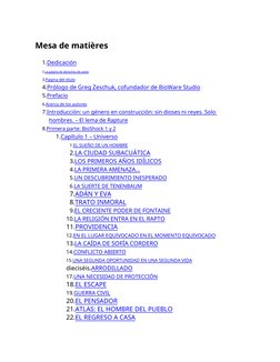 Mesa de matières
1.Dedicación
2.La página de derechos de autor
3.Pagina del titulo
4.Prólogo de Greg Zeschuk, cofundador de B