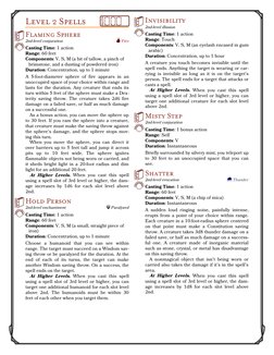 Level 1 Wizard Character Sheet 5E | PDF