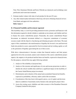 3 
 
Note: Poly Aluminum Chloride and Ferric Chloride are chemicals used in drinking water 
purification and wastewater treat