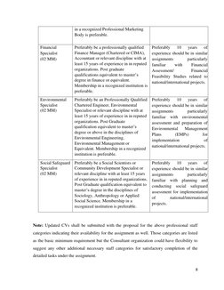 8 
 
in a recognized Professional Marketing 
Body is preferable. 
 
Financial 
Specialist 
(02 MM) 
Preferably be a professio